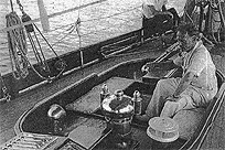 Winter und seine Yacht "Argo"